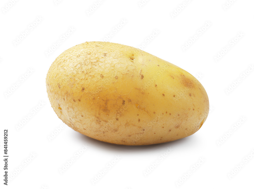 Tasty young boiled potato isolated on white Tasty young boiled potato isolated on white