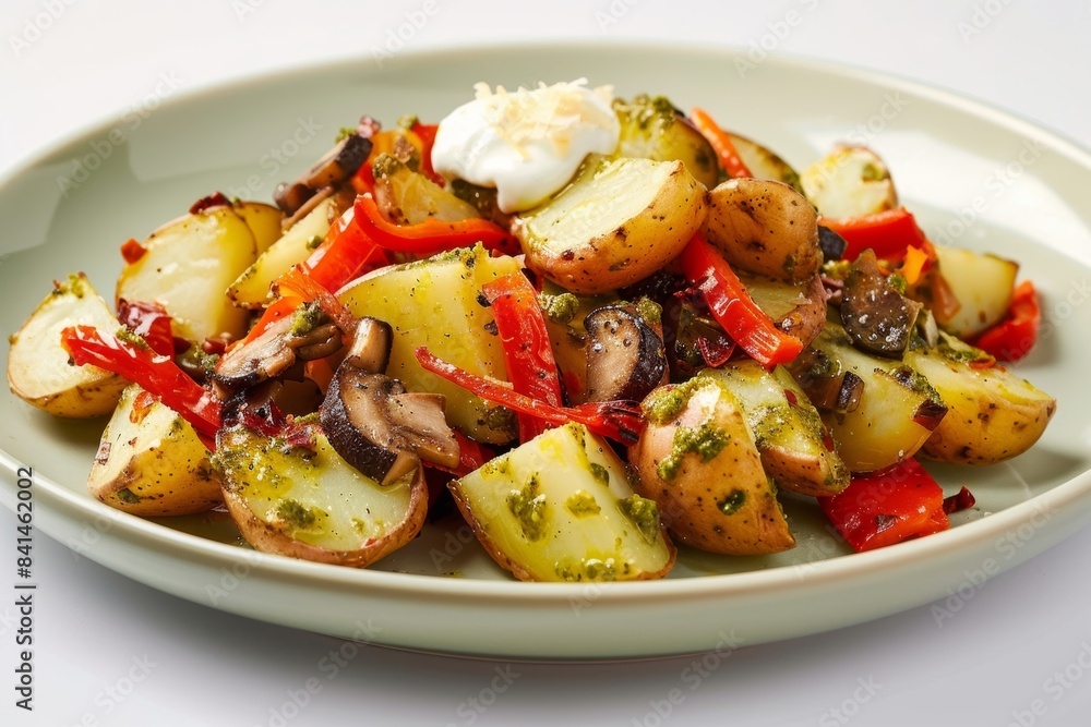 Delectable Baked Potatoes with Red Bell Peppers and Black Olive Paste Delectable Baked Potatoes with Red Bell Peppers and Black Olive Paste