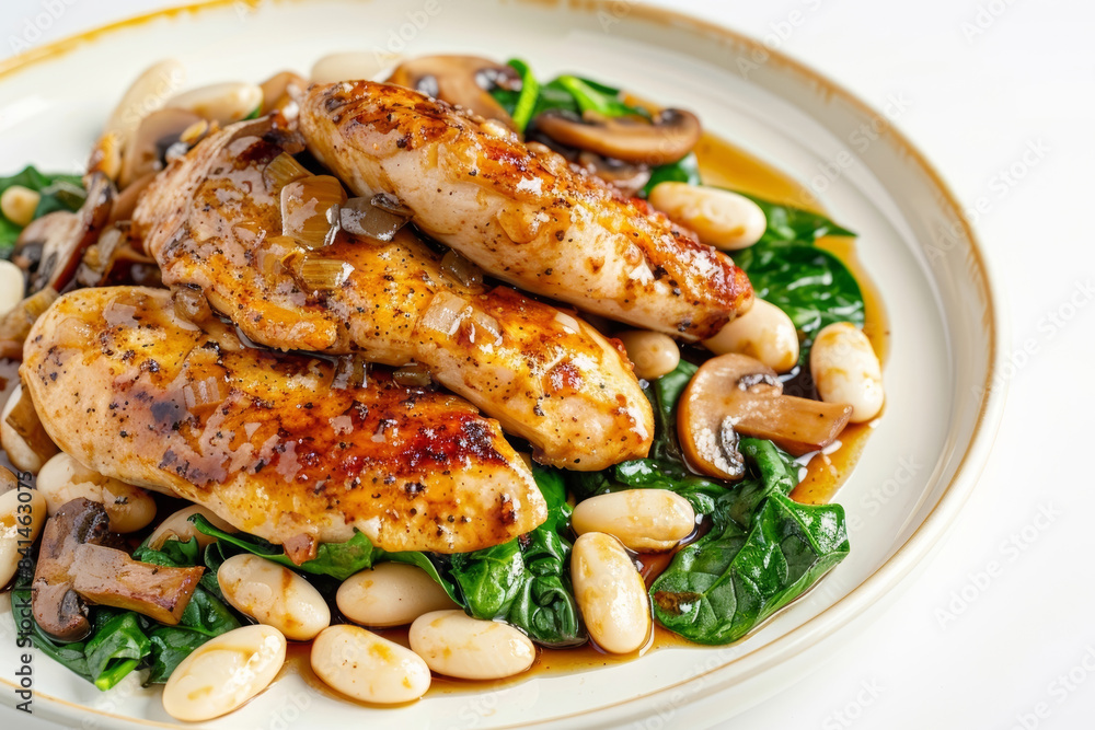 Balsamic Chicken with White Beans and Spinach Flavor Extravaganza Balsamic Chicken with White Beans and Spinach Flavor Extravaganza