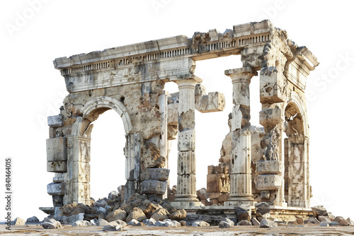 Ancient Ruins of Lost Civilizations Revealed Isolated on Transparent Background