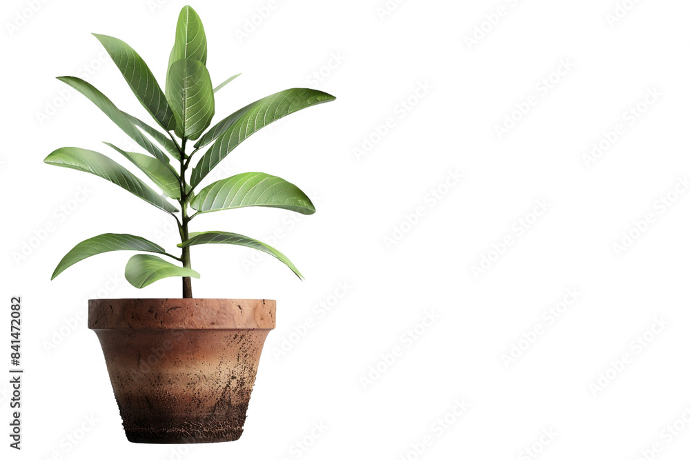 Plant in a pot isolated on transparent background Plant in a pot isolated on transparent background