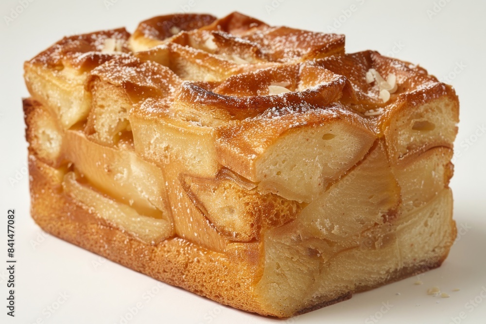 Apple cinnamon bread pudding with a rustic, homey setting, ideal for homemade dessert photography Apple cinnamon bread pudding with a rustic, homey setting, ideal for homemade dessert photography