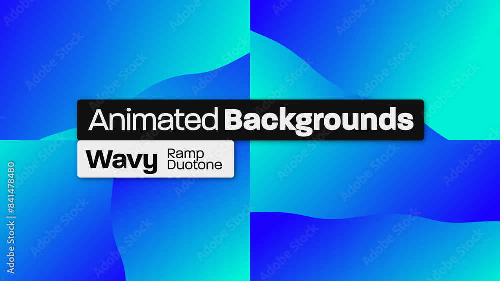 Wavy Ramp Duotone Animated Backgrounds 001 Stock Template | Adobe Stock