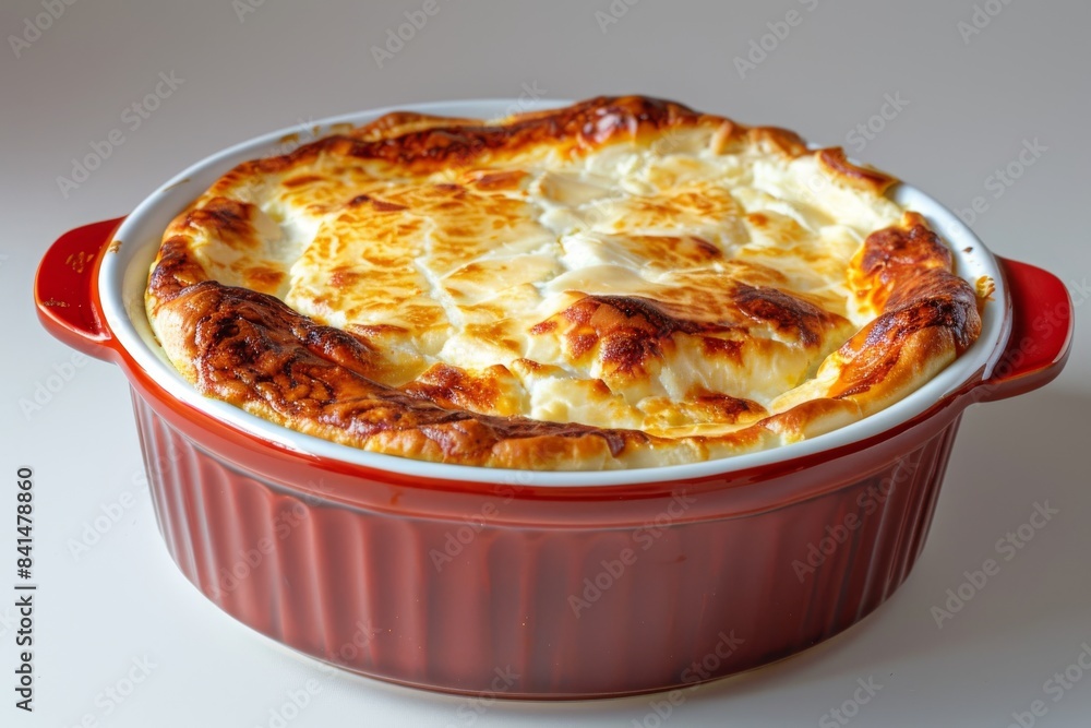 Traditional lasagna with a golden brown top in a homely, inviting setting, ideal for savory dish photography Traditional lasagna with a golden brown top in a homely, inviting setting, ideal for savory dish photography