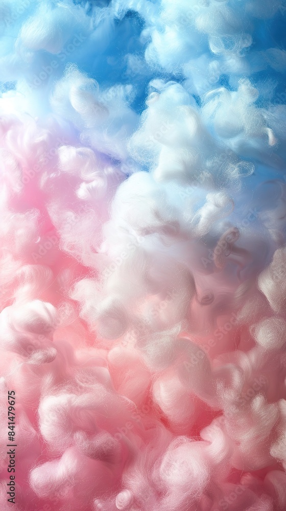 Fototapeta premium abstract background texture of cotton smoky fluffy texture soft pastel color background with soft cotton wool and steam effect