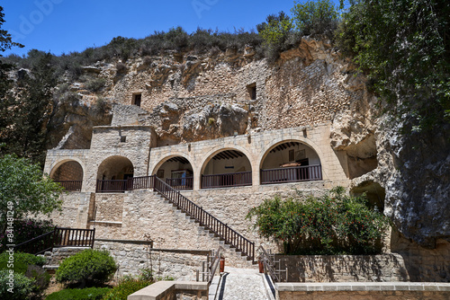 Orthodox, historic monastery of Saint Neophyte on the island of Cyprus photo