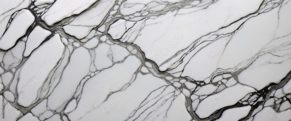 Obraz premium White marble texture background. Generated AI