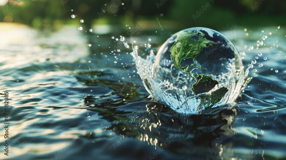 saving water and world environtmental protection conecpt saving water and world environtmental protection conecpt