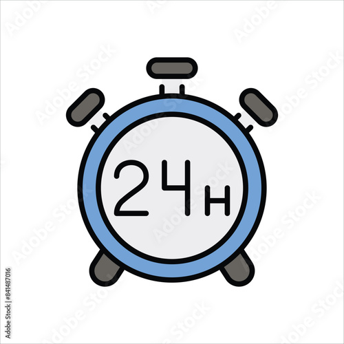 24 Hours vector icon