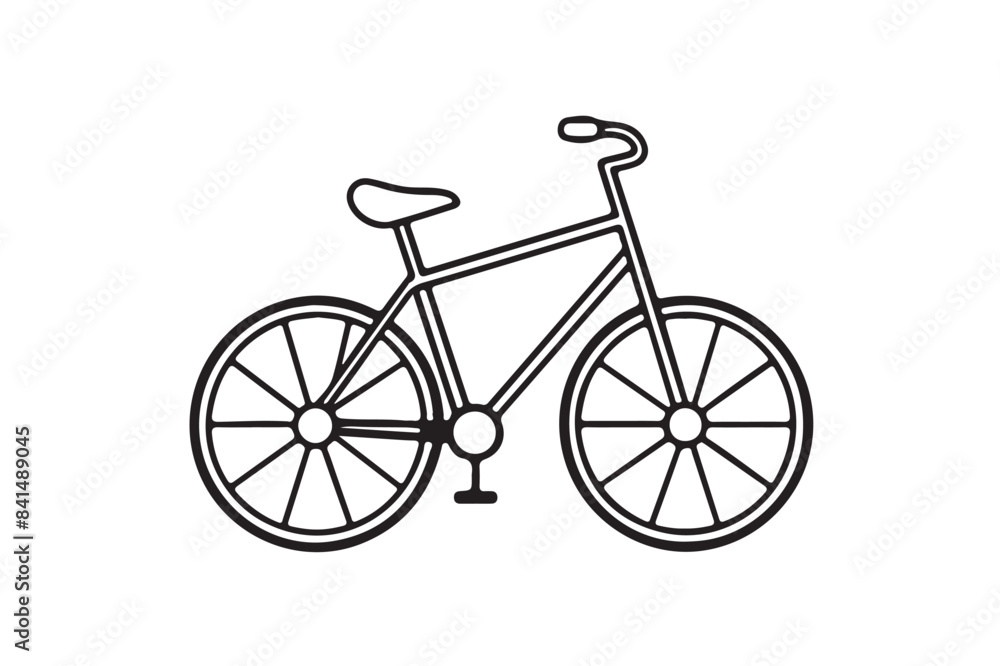 Fototapeta premium cycle silhouette vector art