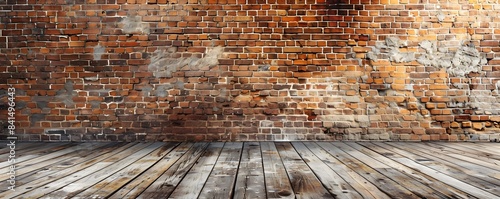 Brick Wall Backdrop With Rustic and Urban Ambiance for Street Style Product Presentation