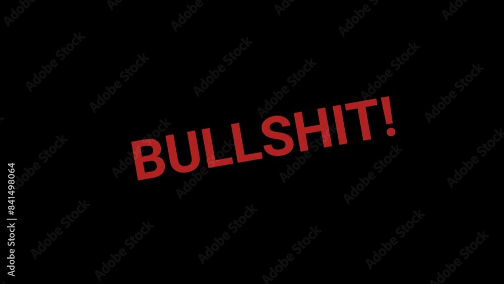 Bullshit Stamp Effect Text Animation Bullshit Stamp Effect Text Animation