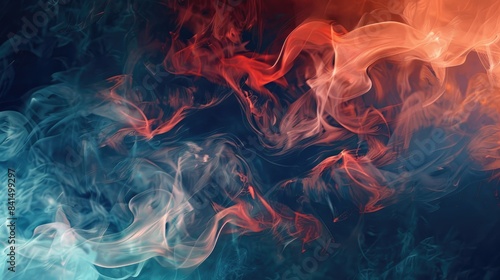 Smoke in a Abstract Style