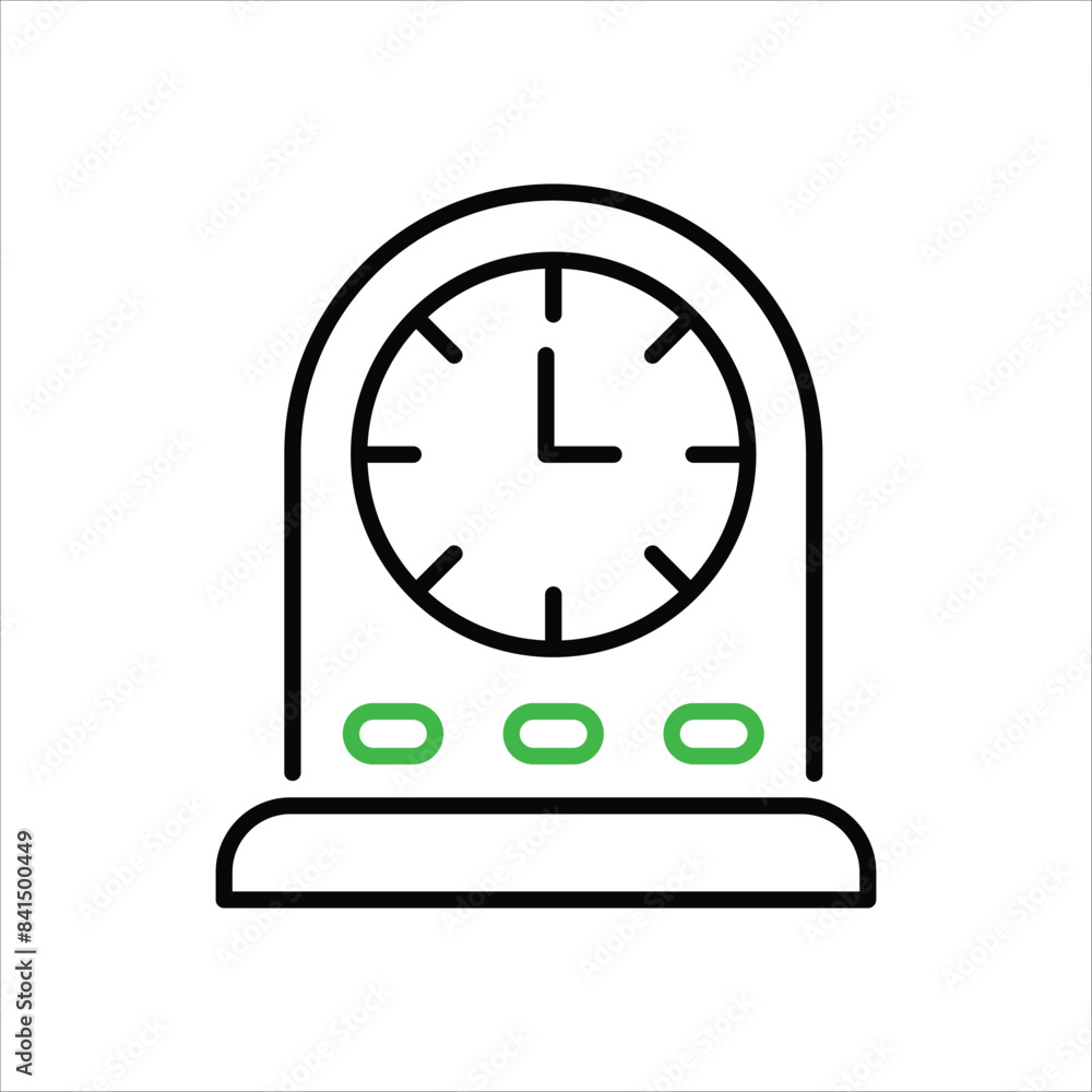 Obraz premium Table Clock vector icon