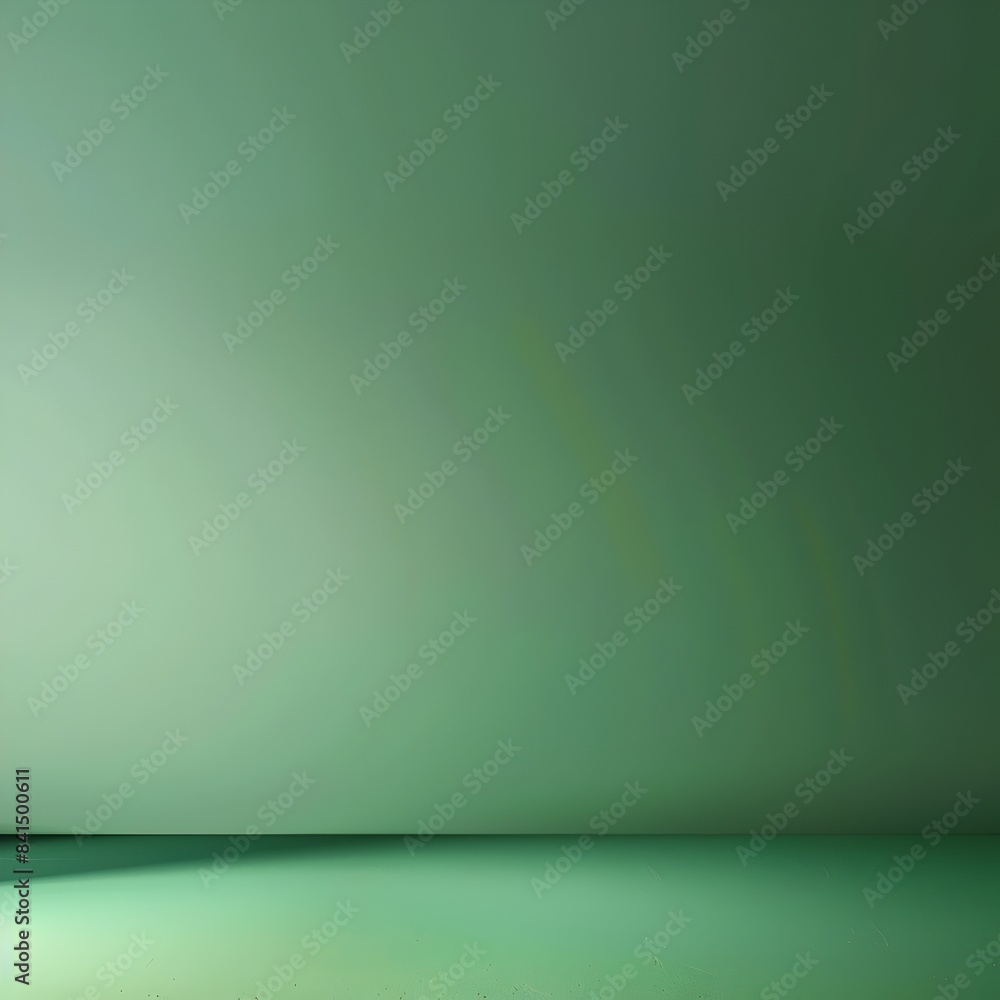 Serene Green Gradient Backdrop for Sleek Product Presentation and Digital Display