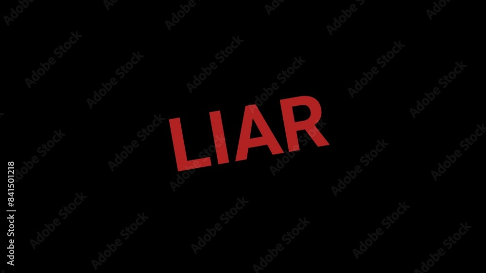 Liar Stamp Effect Text Animation Liar Stamp Effect Text Animation