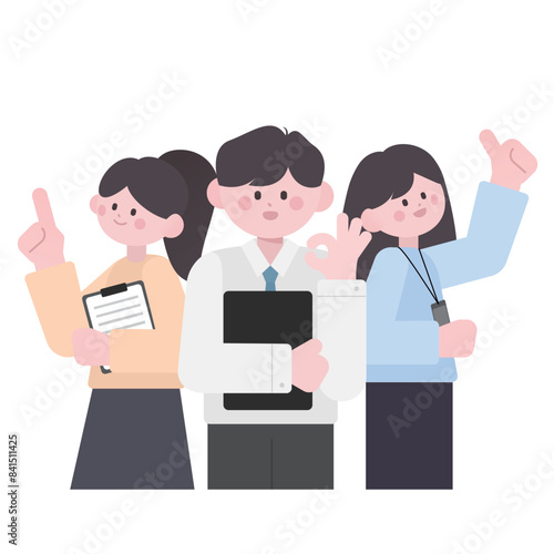 office worker office business person illustration
