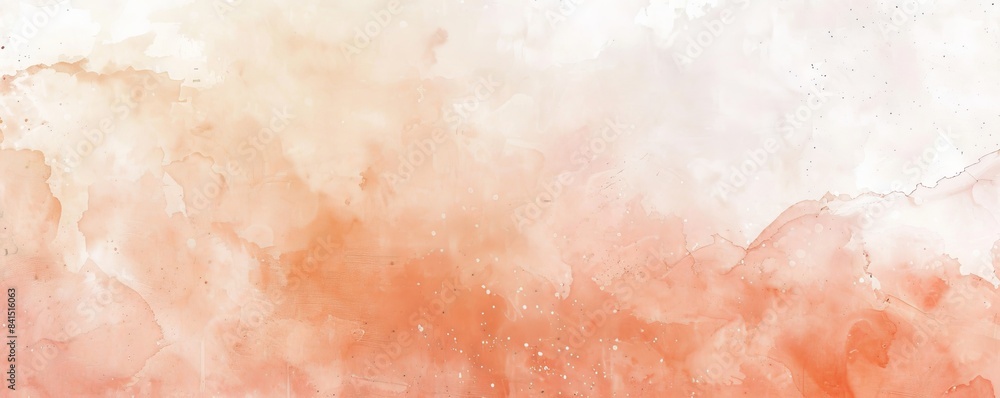 Abstract watercolor background in soft peach and white tones. Abstract watercolor background in soft peach and white tones.