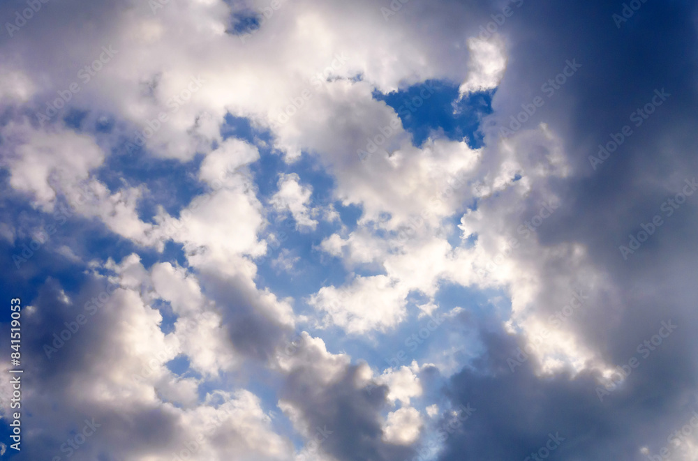 Abstract clouds background with blue sky background Abstract clouds background with blue sky background