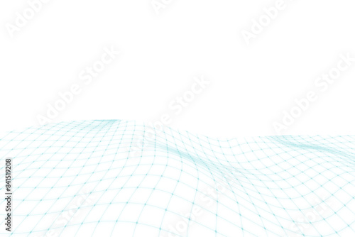 Futuristic grid border png element, digital remix, transparent background