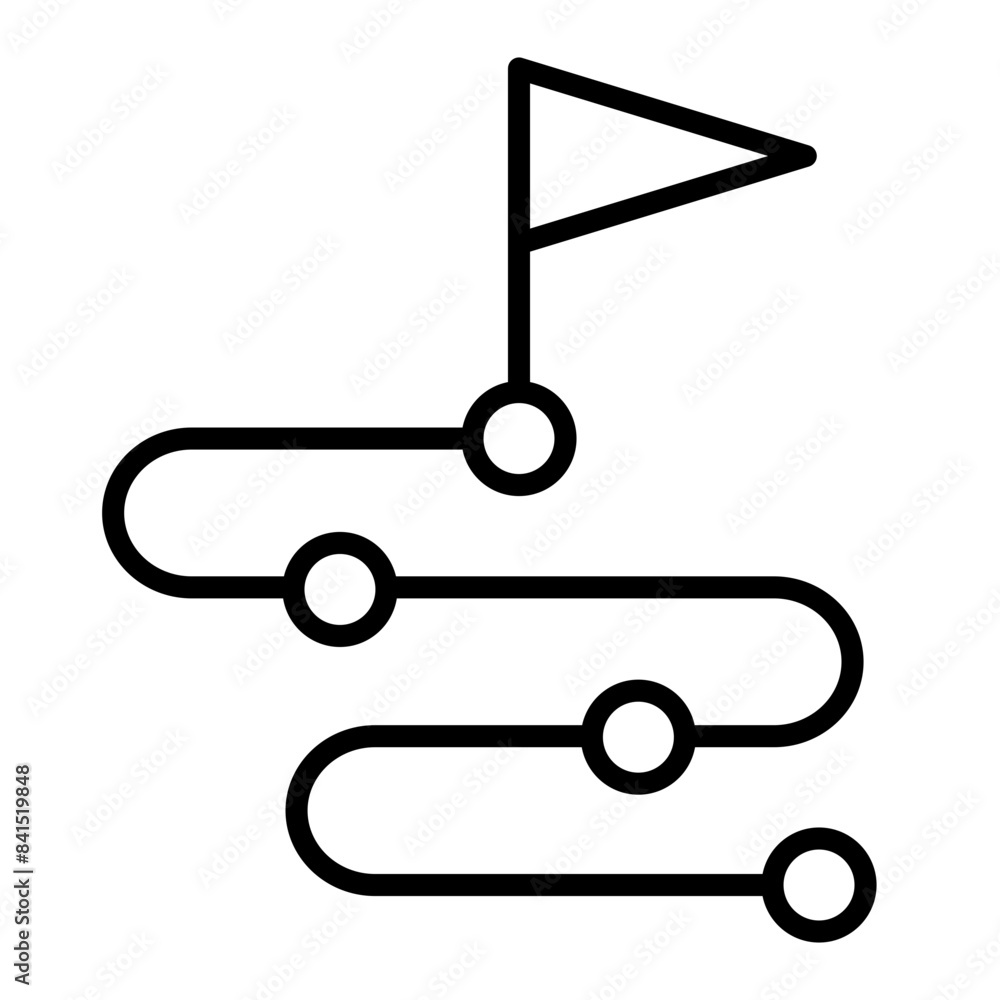 Icon that represent the process to the goal. Icon that represent the process to the goal.