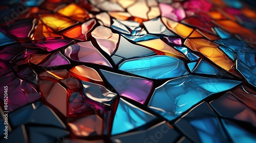 **Abstract mosaic glass, vibrant luminousImage #2 @BAN ME?
