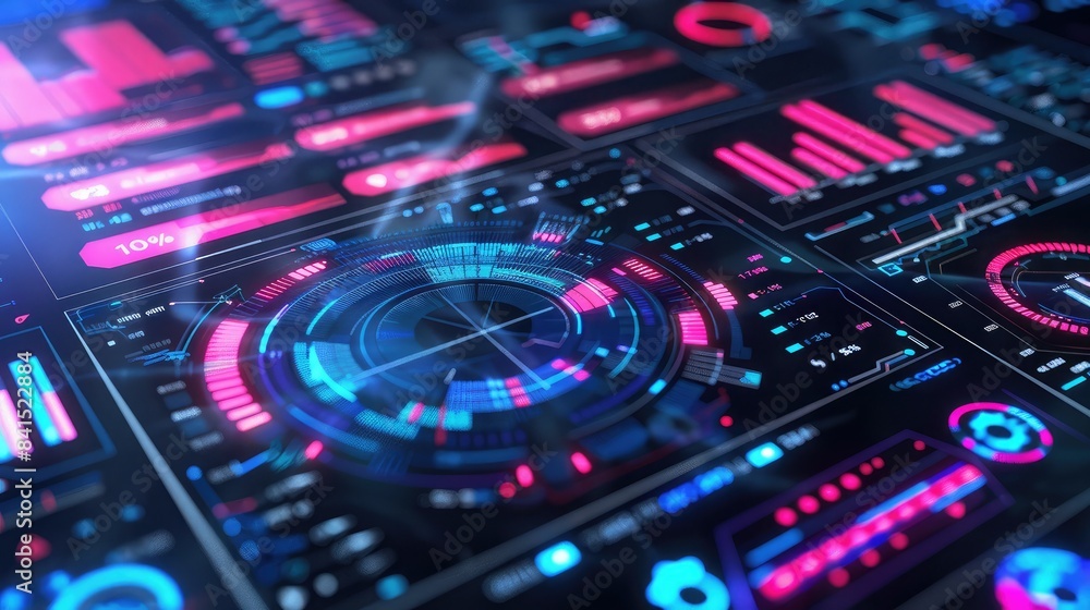 Futuristic digital graph interface with holographic elements, highlighting financial growth Futuristic digital graph interface with holographic elements, highlighting financial growth