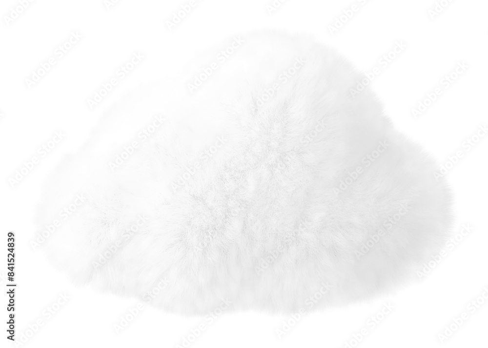 White cloud png fluffy 3D shape, transparent background White cloud png fluffy 3D shape, transparent background