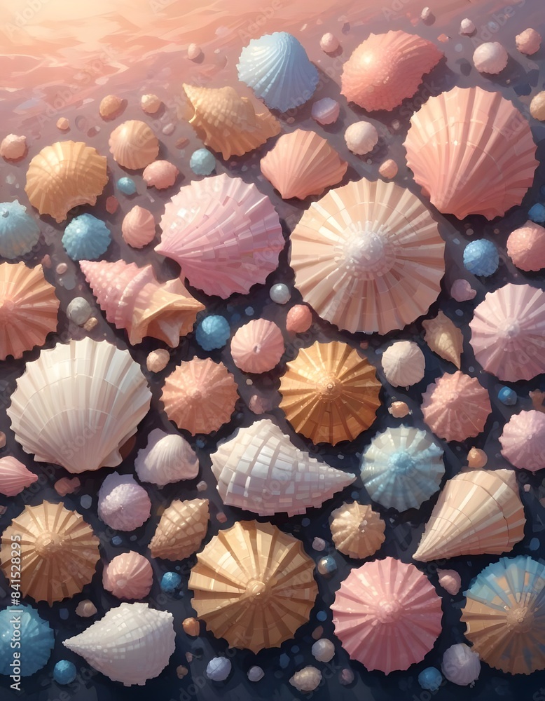 sea shells background sea shells background