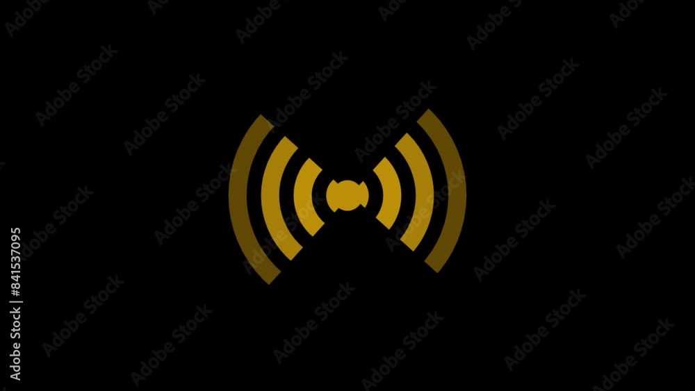 Animated wifi hotspot icon designed in flat icon style, Technology concept icon. Animated wifi hotspot icon designed in flat icon style, Technology concept icon.