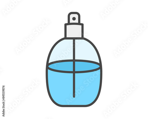 Vector color icons of beauty, cosmetics and care. Bottle, jar, shower gel, face cream, body lotion, spray, ointment, paste.