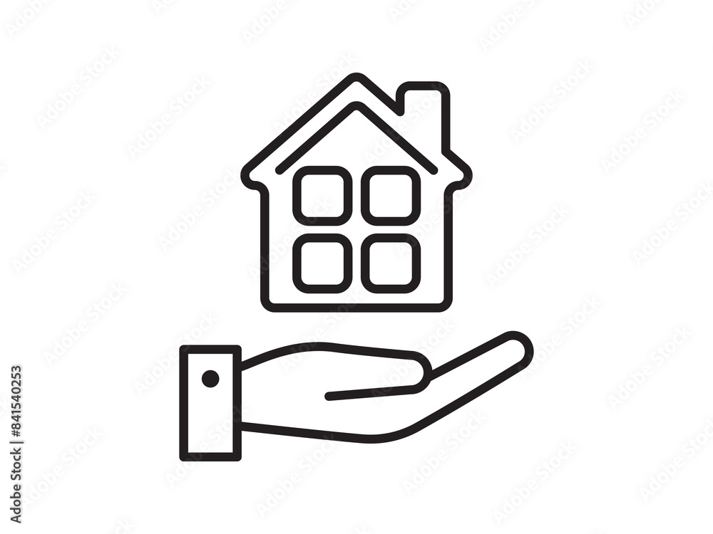 Icon a house representation, isolated against a clean background. This simple vector symbol evokes a sense of warmth and security, embodying the concept of home. Icon a house representation, isolated against a clean background. This simple vector symbol evokes a sense of warmth and security, embodying the concept of home.