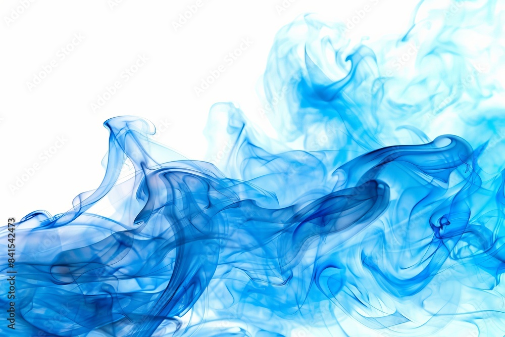 Vibrant Blue Flame on White Background for Energy Concepts Generative AI Vibrant Blue Flame on White Background for Energy Concepts Generative AI