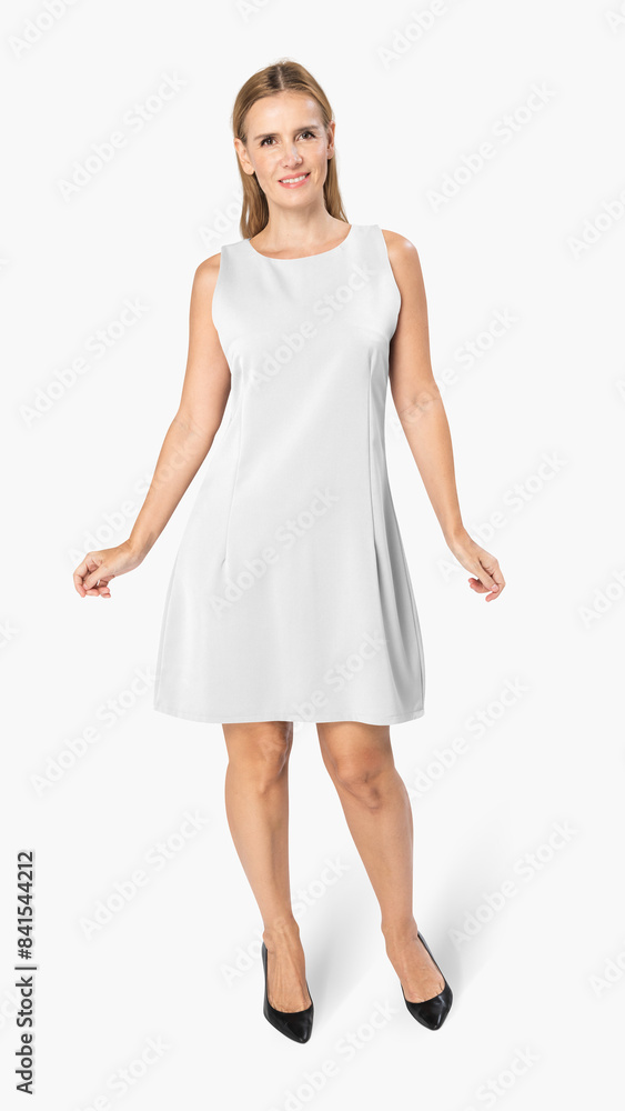 Png dress mockup transparent on beautiful woman Png dress mockup transparent on beautiful woman