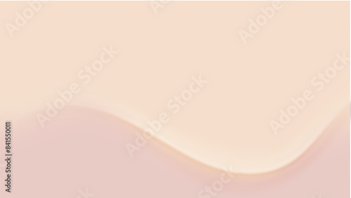Nude gradient. Pastel nude background with soft wave, modern vector gradient design.