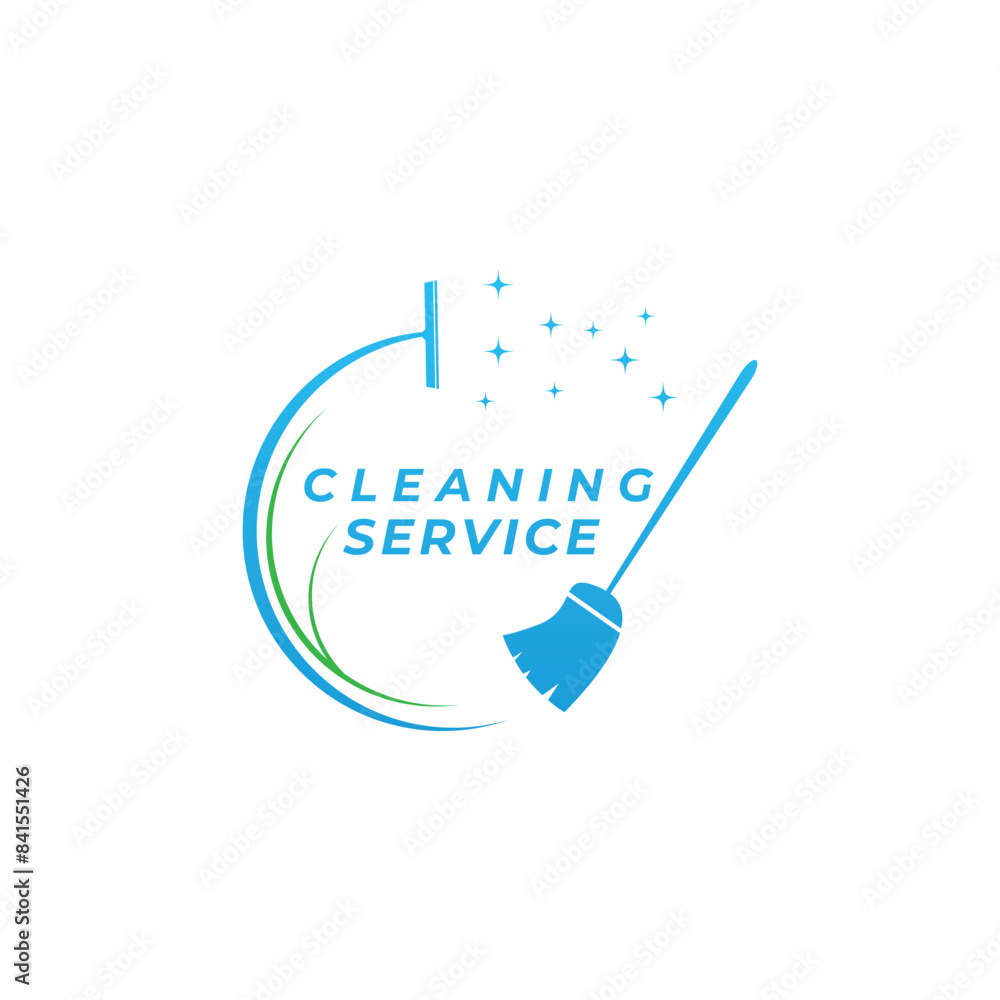 Cleaning service logo and symbol illustration vector template Cleaning service logo and symbol illustration vector template