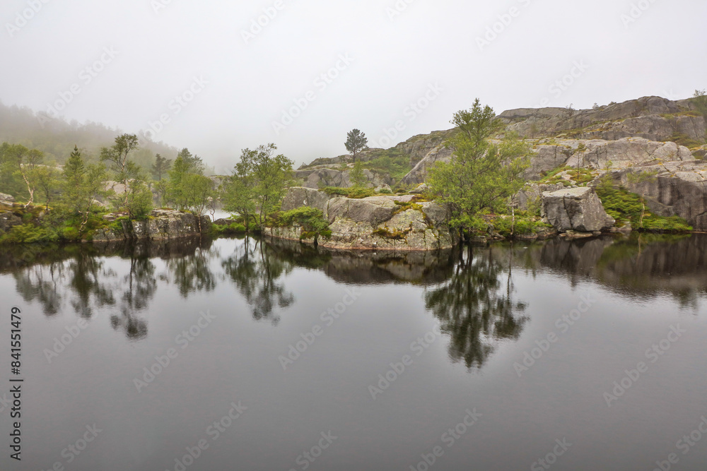 Norway landscape on a cloudy summer day Norway landscape on a cloudy summer day