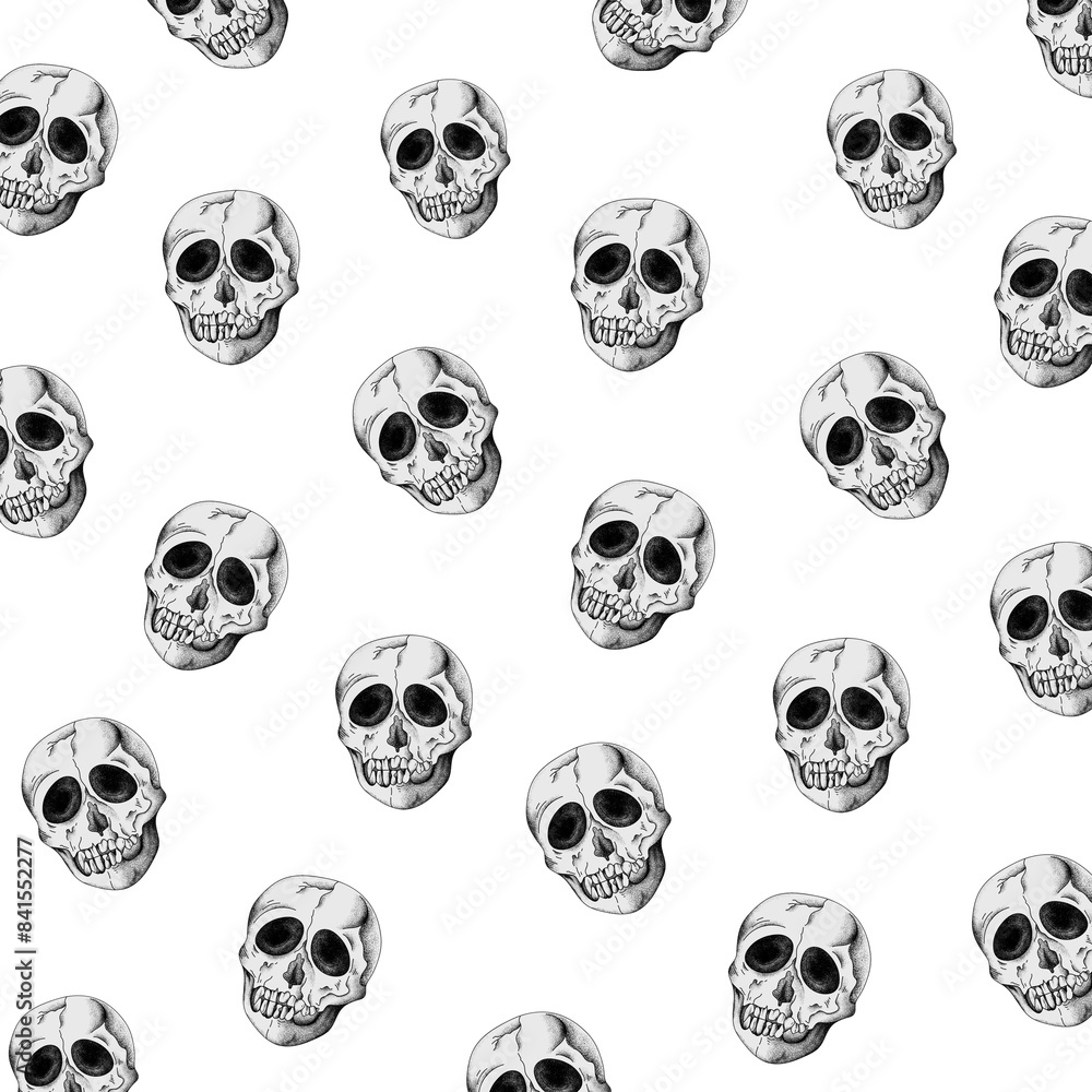Skull transparent png pattern background Skull transparent png pattern background