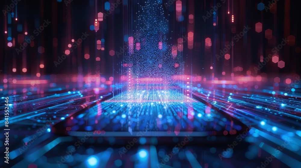 A digital illustration of a futuristic, holographic graph projecting from a smartphone, symbolizing digital connectivity and data analytics. A digital illustration of a futuristic, holographic graph projecting from a smartphone, symbolizing digital connectivity and data analytics.