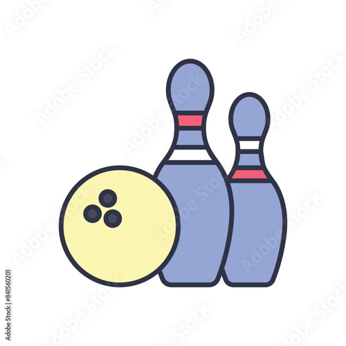 Bowling vector icon