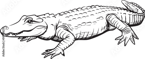 Alligator crocodile silhouette
