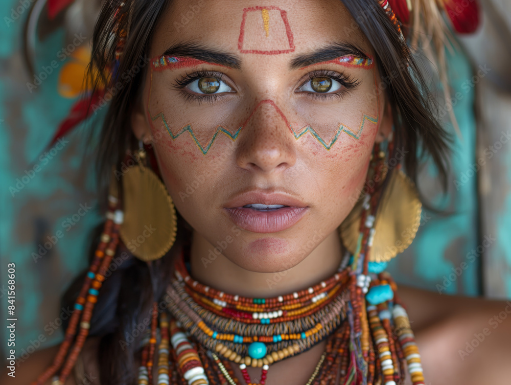 Frau, Friedenssymbol, indianisch