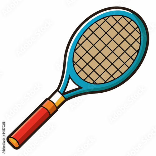 Tennis racket cartoon vector clipart Illustration
