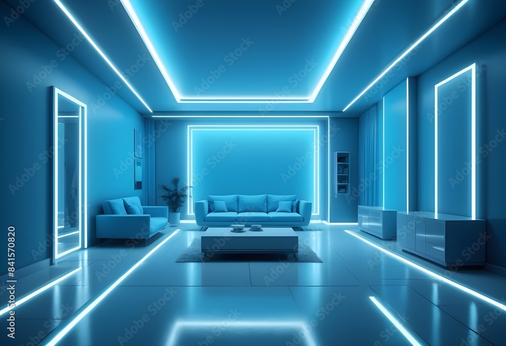 Photo modern style conceptual interior room 3d illustration Photo modern style conceptual interior room 3d illustration