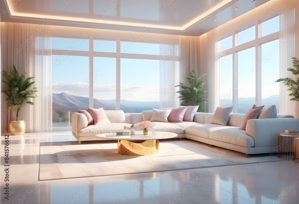 Photo modern style conceptual interior room 3d illustration Photo modern style conceptual interior room 3d illustration