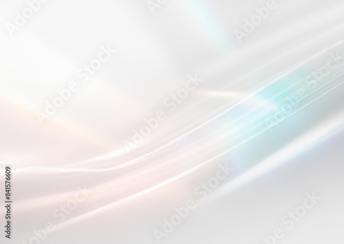 滑らかな透明感のある白のウェーブ	
