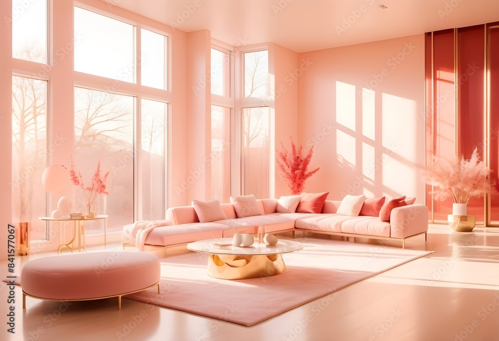 Photo modern style conceptual interior room 3d illustration Photo modern style conceptual interior room 3d illustration