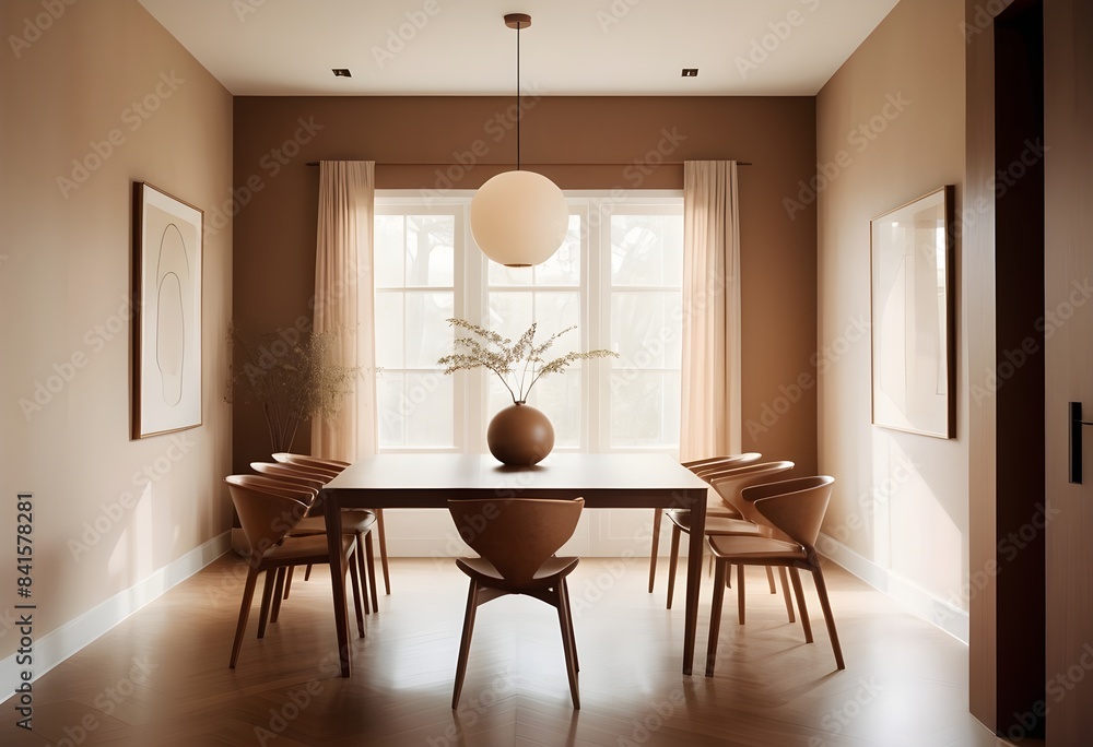 Fototapeta premium Photo modern style conceptual interior room 3d illustration