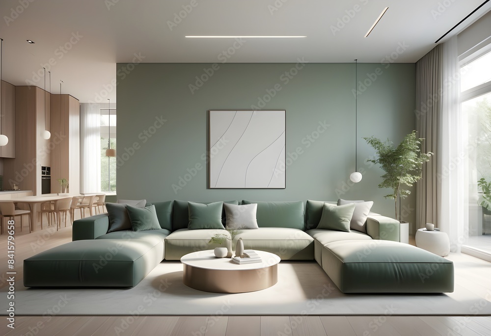 Photo modern style conceptual interior room 3d illustration Photo modern style conceptual interior room 3d illustration