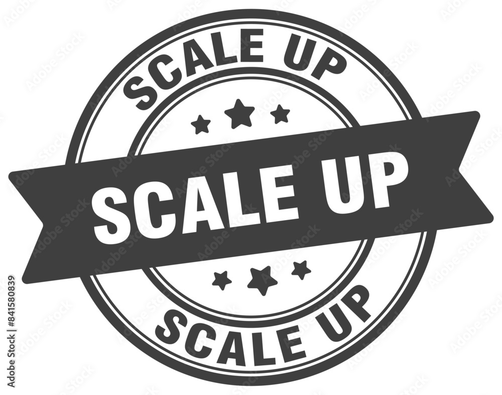 scale up stamp. scale up label on transparent background. round sign scale up stamp. scale up label on transparent background. round sign